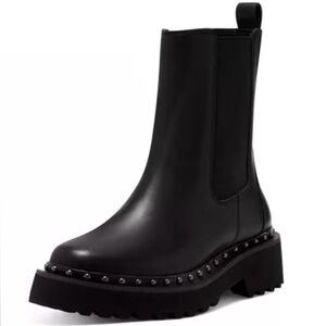 Vince Camuto Black Studded Ankle Booties | Size US 8